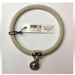 Marc Jacobs Stretchy gray and silver charm bracelet